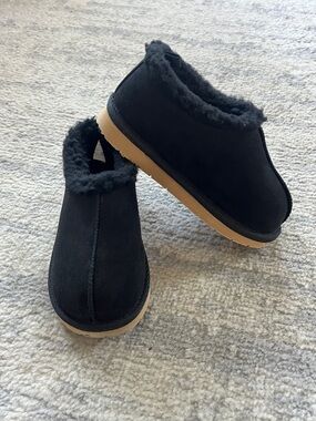 Gap Black Faux-Shearling Slip-On Shoes